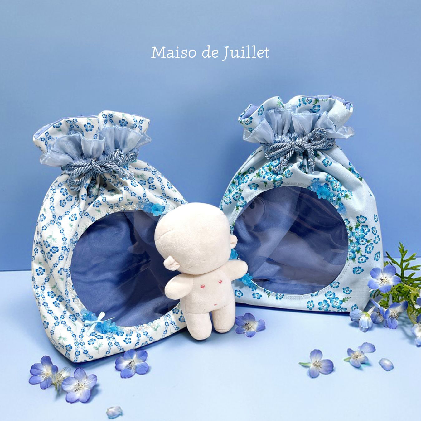 withぬい巾着/ ネモフィラ | Maison de juillet