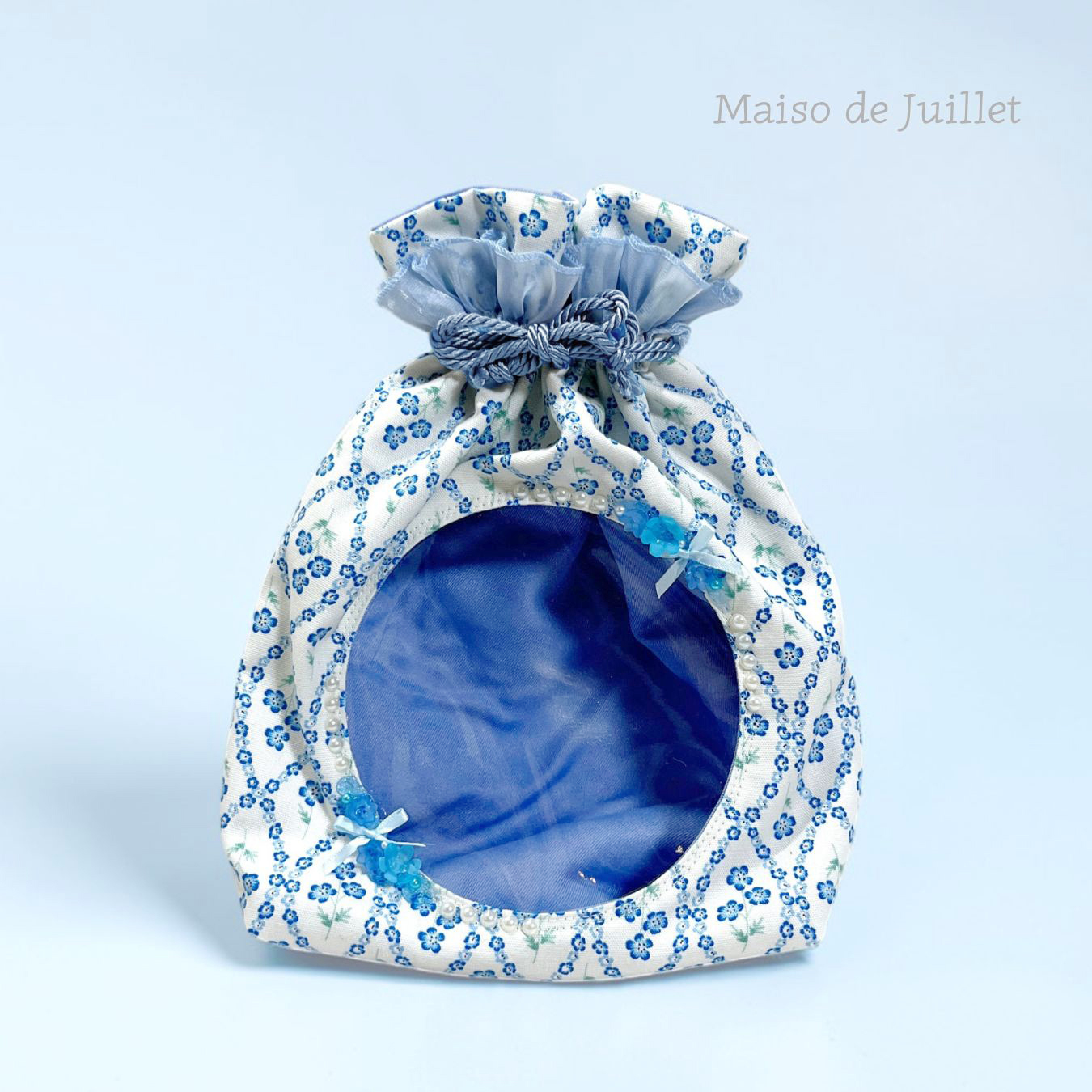 withぬい巾着/ ネモフィラ | Maison de juillet