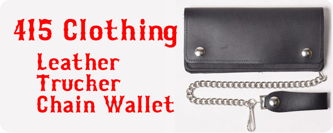 415 Clothing/Leather Trucker Chain Wallet