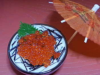 MKD060328A浅草の味江戸っ子食堂シリーズミニいくら丼 | 佐藤サンプル