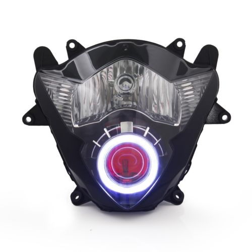 Demoneyes デーモンアイ HID プロジェクター LED ヘッドライトユニット レッド スズキ GSX-R1000 K5 2005-2006  | Global Motor Online Motorcycle オンラインショップ