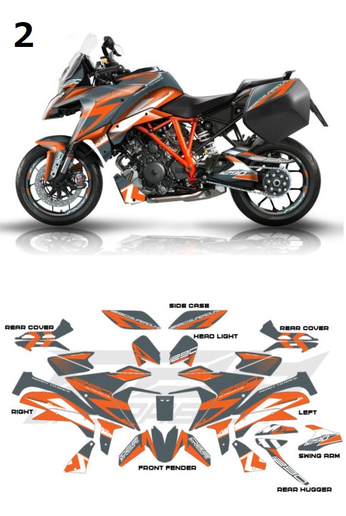 グラフィック デカール ステッカー 車体用 / KTM 1290 SUPER DUKE GT スーパーデューク / dabrabbit design  | Global Motor Online Motorcycle オンラインショップ