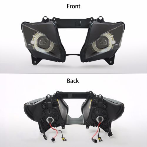 Demoneyes デーモンアイ HID プロジェクター LED ヘッドライトユニット レッド カワサキ Ninja ZX-10R 2011-2015  | Global Motor Online Motorcycle オンラインショップ