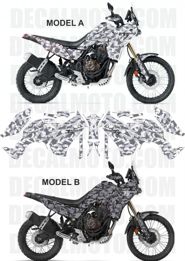 グラフィック デカール ステッカー 車体用 / ヤマハ テネレ700 T7 カモフラージュ / Yamaha Tenere Camouflage |  Global Motor Online Motorcycle オンラインショップ