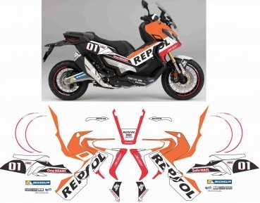 グラフィック デカール ステッカー 車体用 / ホンダ X-ADV / レプソル カラー Repsol XADV（ RC95 ） | Global  Motor Online Motorcycle オンラインショップ
