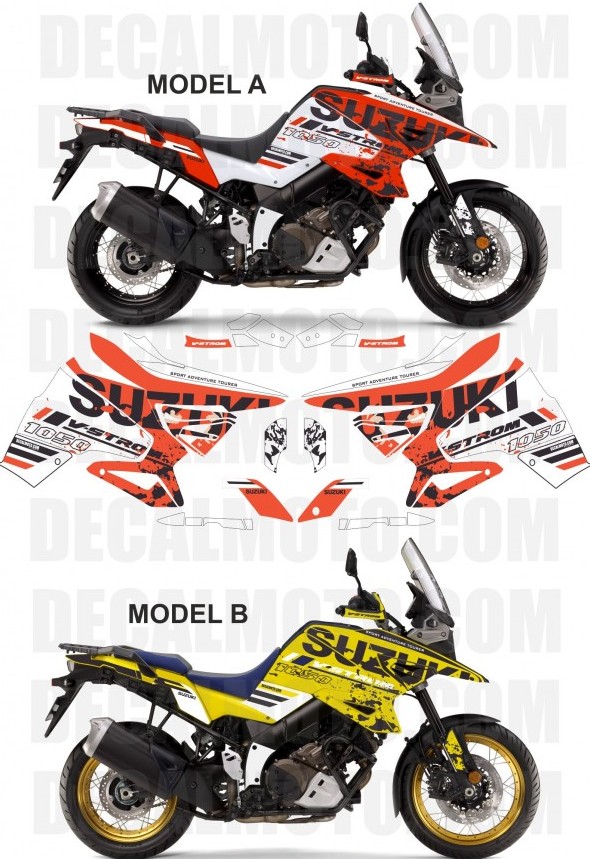 グラフィック デカール ステッカー 車体用 / SUZUKI スズキ VSTROM 1050 Sign MUG Yellow Orange / サイン  マグ イエロー オレンジ | Global Motor Online Motorcycle オンラインショップ
