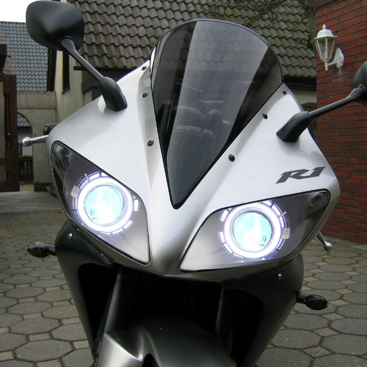 Demoneyes デーモンアイ HID プロジェクター LED ヘッドライトユニット / ヤマハ YZF-R1 2002-2003 | Global  Motor Online Motorcycle オンラインショップ