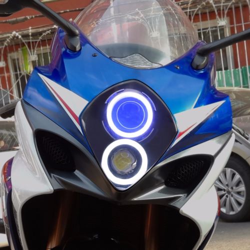 Demoneyes デーモンアイ HID プロジェクター LED ヘッドライトユニット ブルー スズキ GSX-R1000 K7 2007-2008  | Global Motor Online Motorcycle オンラインショップ