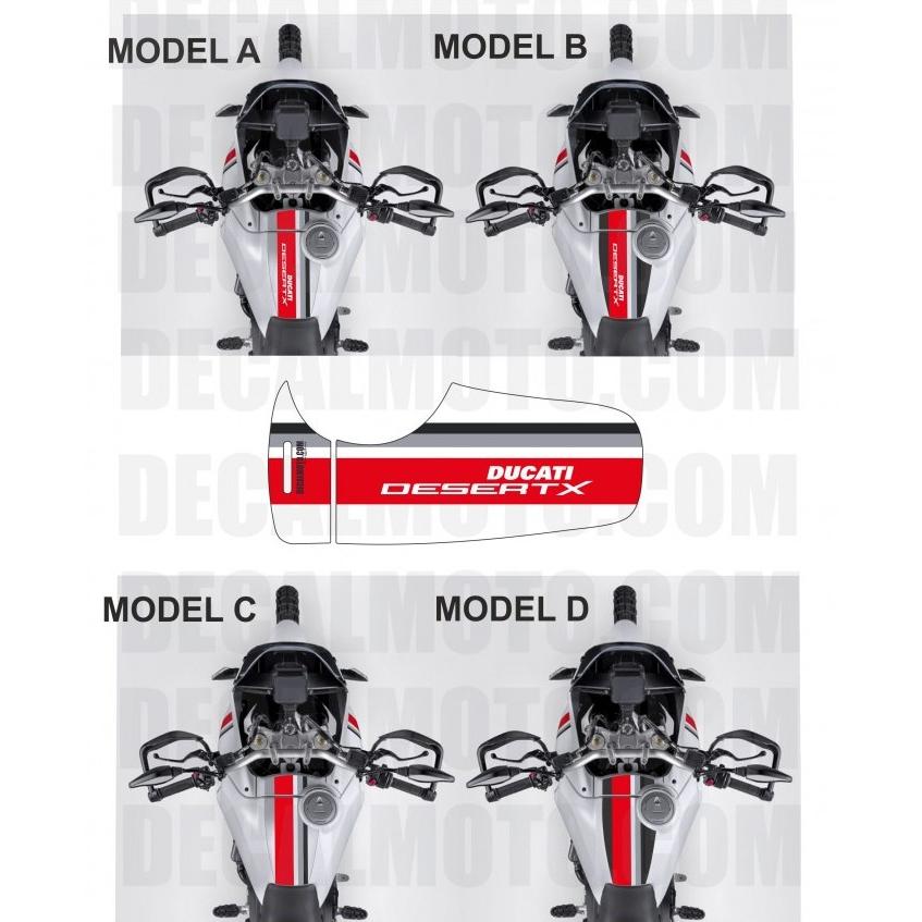 タンクサイド プロテクション クリスタル 500 車体用 / ドゥカティ デザートX Ducati DESERT X 2022- / TANK PAD タンクパッド