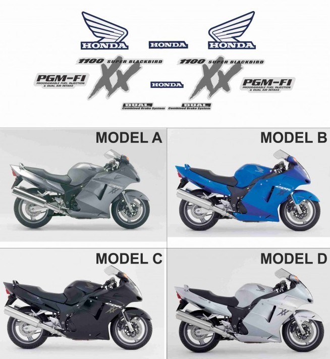 グラフィック デカール ステッカー 車体用 / ホンダ CBR1100XX スーパーブラックバード ( SC35 後期 ) / 2005-2007 |  Global Motor Online Motorcycle オンラインショップ