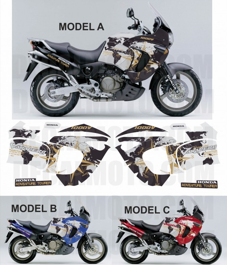 グラフィック デカール ステッカー 車体用 / ホンダ バラデロ XL1000V 1999 - 2002 ワールドツアラー / Honda  Varadero World Tourer | Global Motor Online Motorcycle オンラインショップ