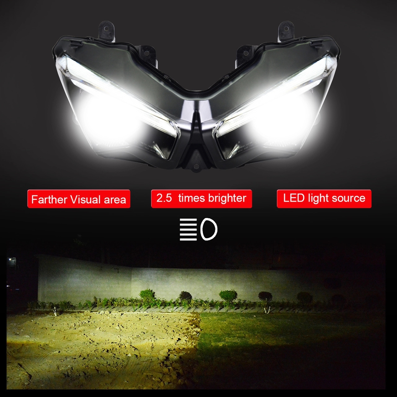 Demoneyes デーモンアイ HID プロジェクター LED ヘッドライトユニット / カワサキ ZX-6R 2019- | Global  Motor Online Motorcycle オンラインショップ