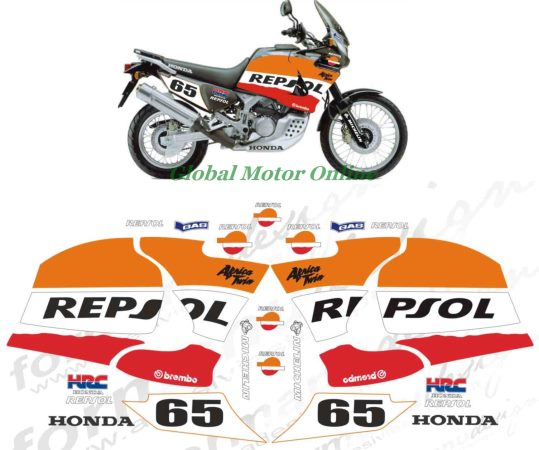 グラフィックデカール ホンダ XRV 750 RD07 AFRICA TWIN REPLICA REPSOL | Global Motor  Online Motorcycle オンラインショップ