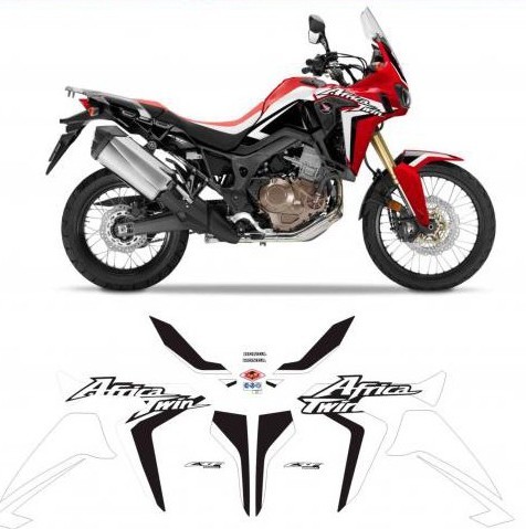 グラフィック デカール ステッカー 車体用 / ホンダ CRF1000L アフリカツイン 2016- ( SD04 ) / 2016 RED  WHITE BLACK | Global Motor Online Motorcycle オンラインショップ