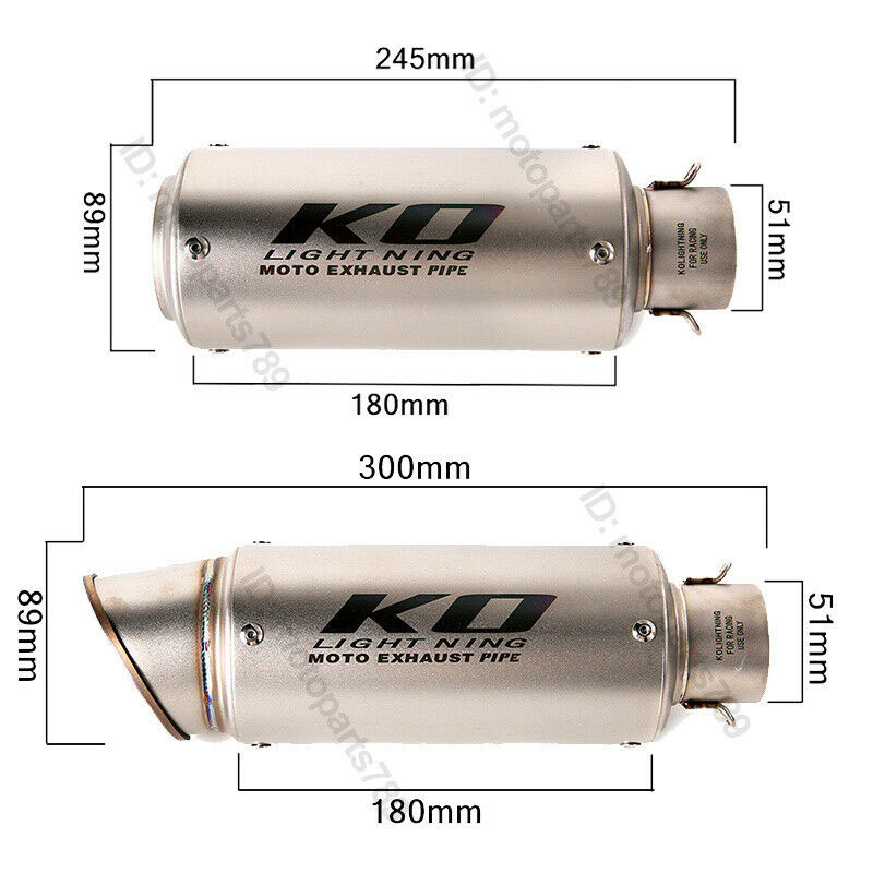 KO Lightning / 245mm/300mm Type:A～F フルエキゾースト マフラー / ヤマハ MT-09 / MT-09A（ 1RC  / 2DR / BS2 ）2014-2020 | Global Motor Online Motorcycle オンラインショップ
