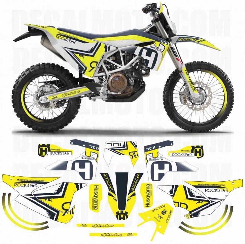 グラフィック デカール ステッカー 車体用 / ハスクバーナ SUPERMOTO ENDURO 701 スーパーモト エンデューロ 701 /  ROCKSTAR ロックスター | Global Motor Online Motorcycle オンラインショップ