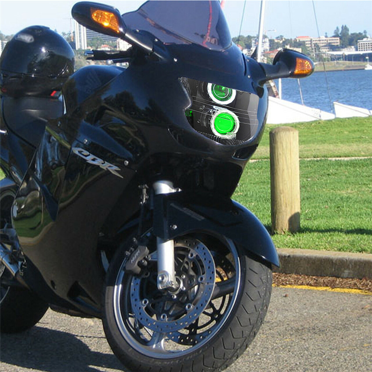 Demoneyes デーモンアイ HID プロジェクター LED ヘッドライトユニット / ホンダ CBR1100XX スーパーブラックバード  1999-2007 | Global Motor Online Motorcycle オンラインショップ