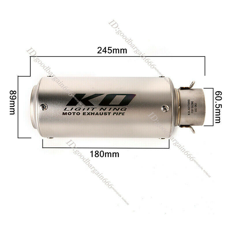 KO Lightning / 245mm/300mm MODEL :A～G スリップオン マフラー 触媒除去 / スズキ GSX-R600 GSX-R750 2006-2007 (K6/K7)