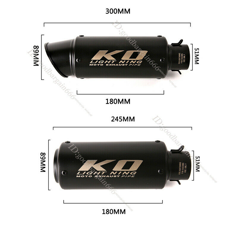 KO Lightning / 245mm/300mm Type:A～J スリップオン マフラー / カワサキ ニンジャ250 / Z250  2013-2016 ( EX250L / EX250M ) | Global Motor Online Motorcycle オンラインショップ