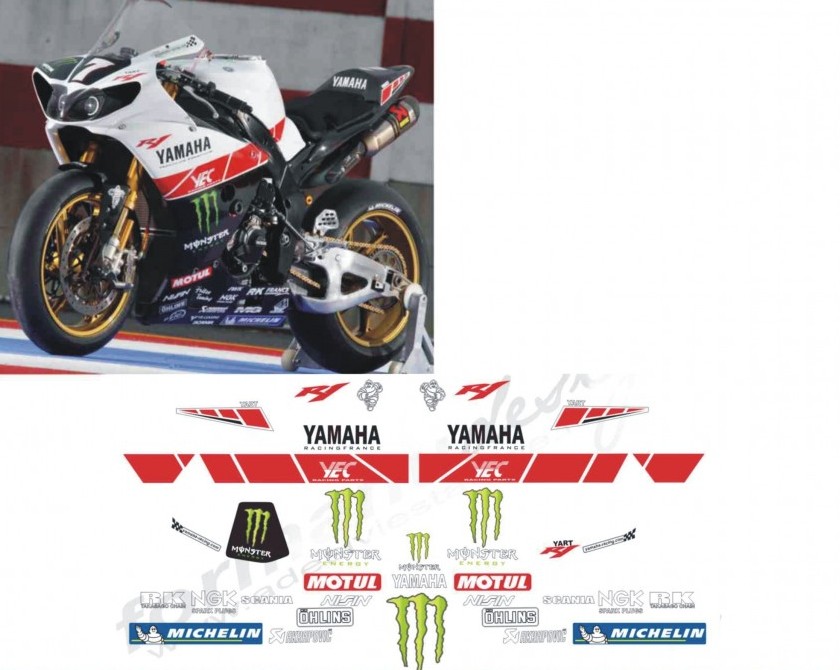 グラフィック デカール ステッカー 車体用 / ヤマハ YZF-R1 / USAヤマハリミテッド ラグナセカ MotoGP