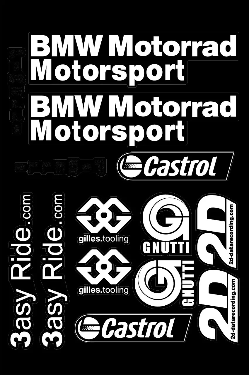 グラフィック デカール ステッカー 車体用 / BMW S1000RR / HP4 / アンダーカウル ベリーパン スポンサー デカール  スーパーバイク SBK 2012 | Global Motor Online Motorcycle オンラインショップ