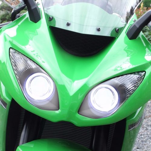 Demoneyes デーモンアイ HID プロジェクター LED ヘッドライトユニット ホワイト カワサキ Ninja ZX-6R ZX6R  2009-2012 | Global Motor Online Motorcycle オンラインショップ