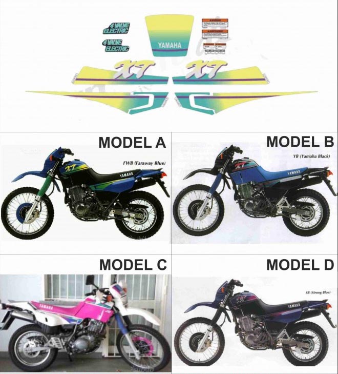 グラフィック デカール ステッカー 車体用 / ヤマハ XT600E 3TB 1993-1995 レストア | Global Motor Online  Motorcycle オンラインショップ