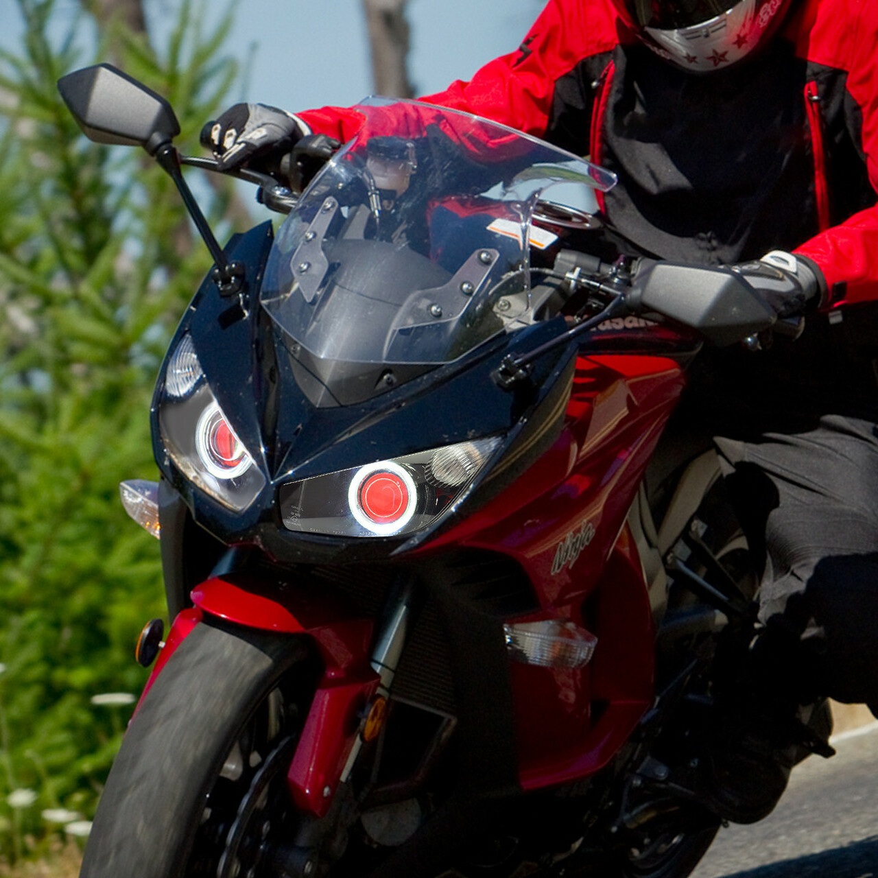 Demoneyes デーモンアイ HID プロジェクター LED ヘッドライトユニット / カワサキ Ninja1000 Z1000SX  2011-2016 | Global Motor Online Motorcycle オンラインショップ