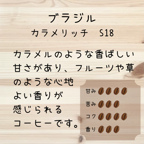 受注焙煎 ブラジル カラメリッチ S18 405COFFEE