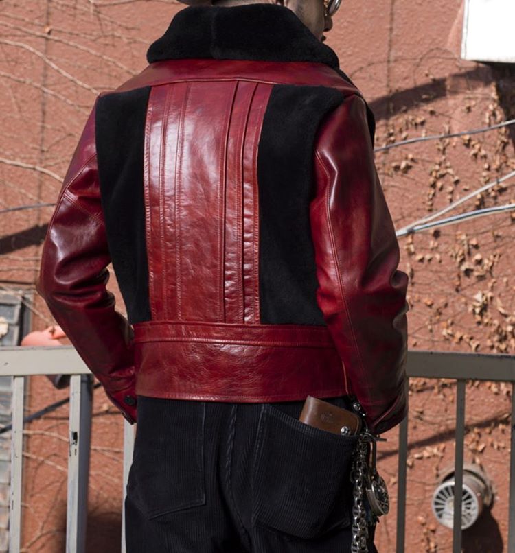 Dapper's × 8UP Grizzly Jacket Premium Horse Leather “Red” | 8UP