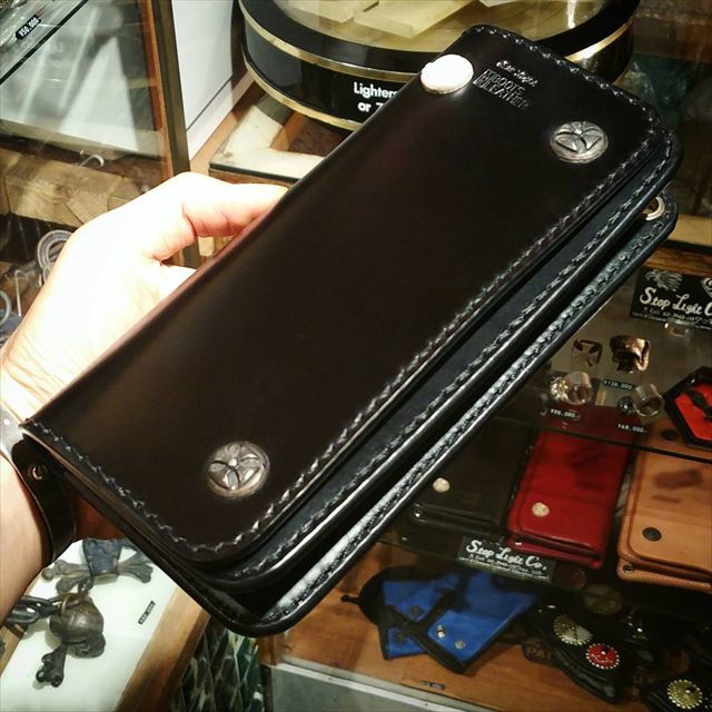 ロングウォレットコードバン SP(スカルコンチョカスタム) | 8UP