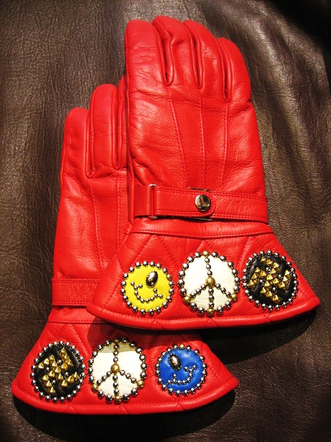 STOPLIGHT ストップライト　レザー グローブ THE GAUNTLET × STOP LIGHT カスタムレザーグローブ | 8UP