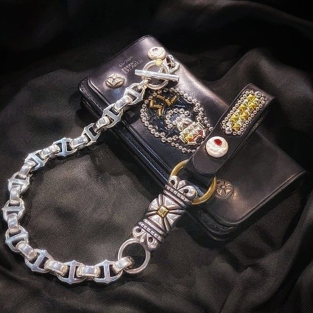 断*中様 ８ボールマルチウォレットチェーン　柄だけ磨き良い状態です！ 8 Ball Wallet Chain Special Set | 8UP