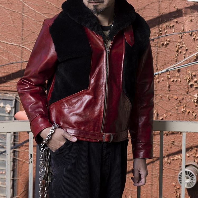 Dapper's × 8UP Grizzly Jacket Premium Horse Leather “Red” | 8UP