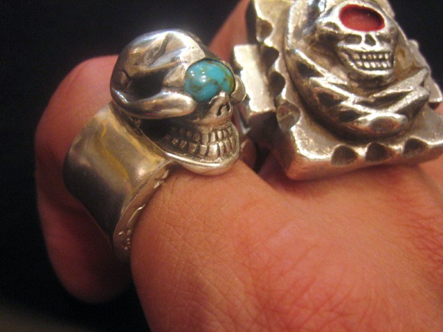 ザガードzagadoスカルリング17号くらい　デスミッキー　石入れカスタム仕様 Amazon | [FORFOX] メンズ メキシカンスカルリング シルバー925