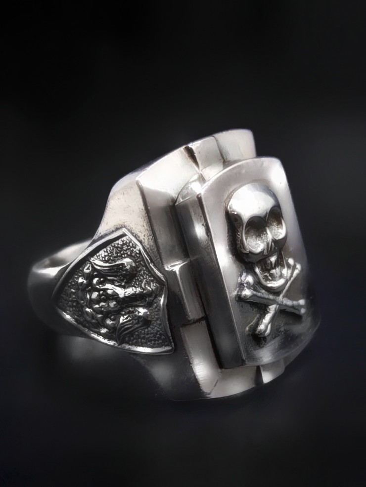 Vintage Mexican Biker Ring “Skull & Cross Bones” | 8UP