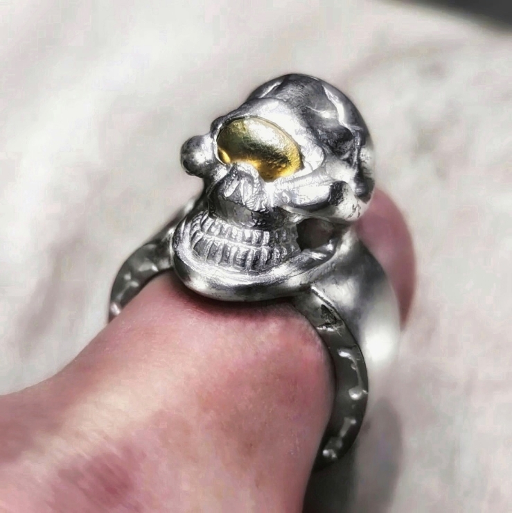 アクセサリー Stop Light Co.k18 Gold eye Custom SKULL アクセサリー Stop Light Co.k18 Gold eye Custom SKULL Stop