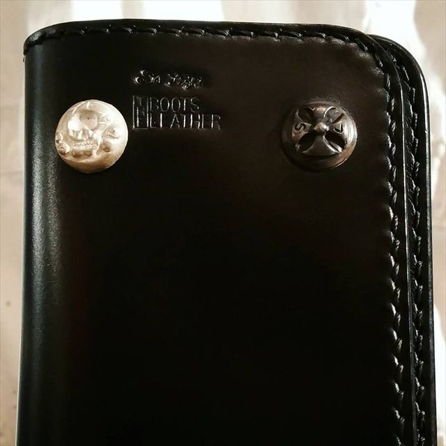 ロングウォレットコードバン SP(スカルコンチョカスタム) | 8UP