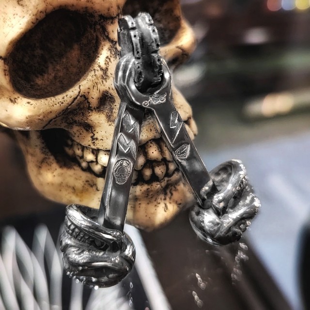 PI0026 print タンクパッド SKULL | ラフ＆ロード