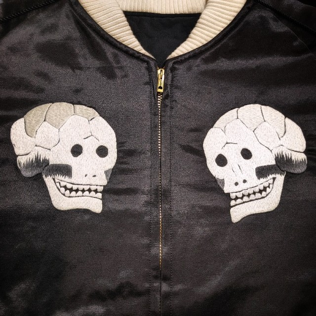 ダッパーズ　15周年限定　スカジャン　ドクロ　dappers　44　希少サイズ Dapper's “15th Anniversary Limited Edition Skull Bone Souvenir
