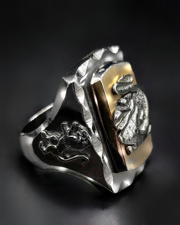 新素材新作 Vintage Mexican Biker Ring “Lucky Demon Dragon” | 8UP 指輪・リング