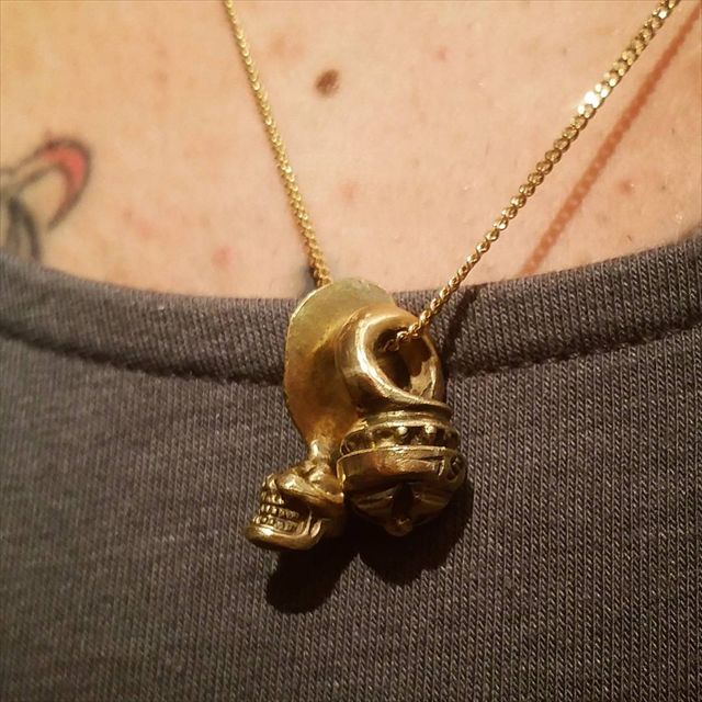 K18 ミニスカル ネックレス ドクロ 18金 楽天市場】K18イエローゴールド18金製のスカルペンダントトップ