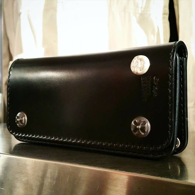 ロングウォレットコードバン SP(スカルコンチョカスタム) | 8UP