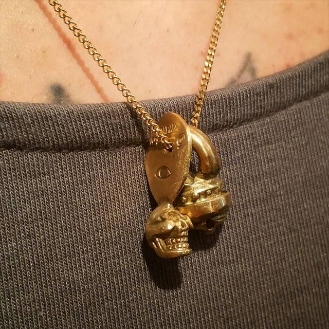 K18 ミニスカル ネックレス ドクロ 18金 楽天市場】K18イエローゴールド18金製のスカルペンダントトップ