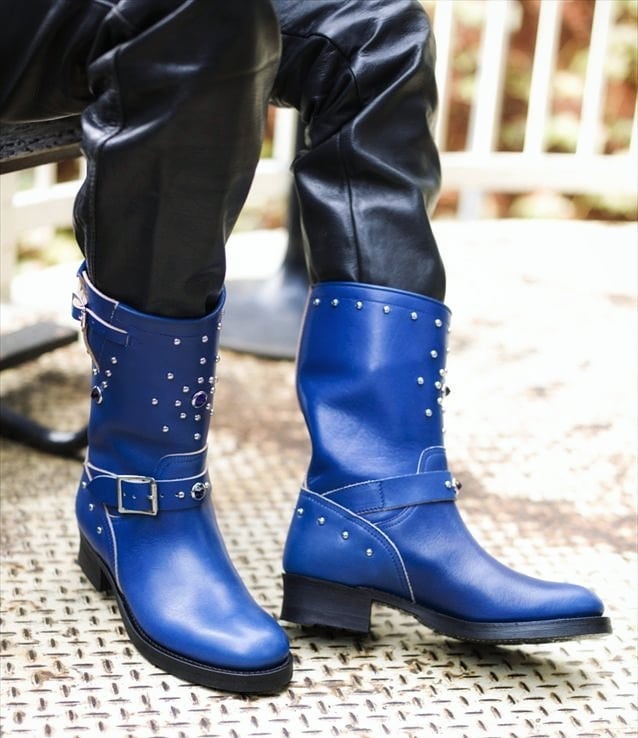 DAPPER'S × 8UP Studs Engineer Boots Premium Horse Butt Leather