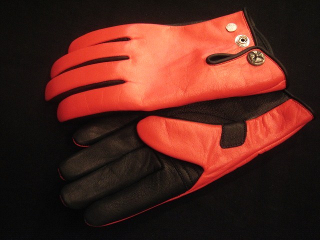レッド レザー 硬式グローブ レザーグローブ Red×Black | 8UP