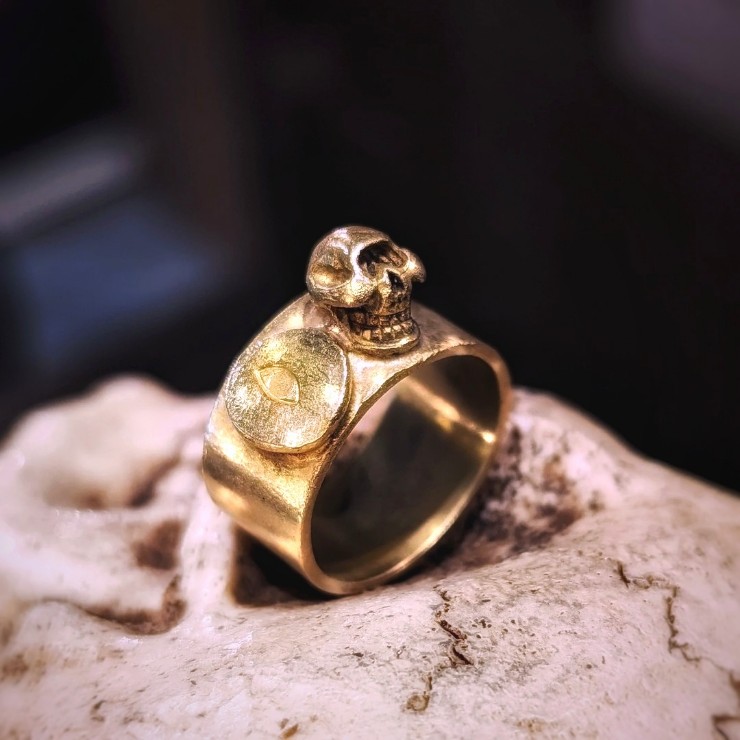 Full k18 Special Skull Pinky Ring | 8UP
