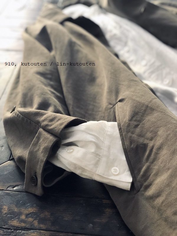 Vlas blomme ヴラスブラム　ケープ　マント　ケープコート 完売＊Vlas Blomme Cotton/Linenのドルマンケープコート