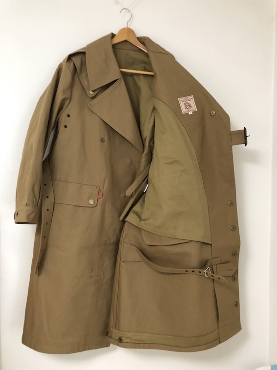 AJ-058-SP (4th) 40's BRITISH ARMY MOTORCYCLE COAT | ADJUSTABLE COSTUME