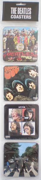 ビートルズ　コースター　5枚　The Beatles Single Cover Acrylic Coaster【5種からランダム1種】【グッズ